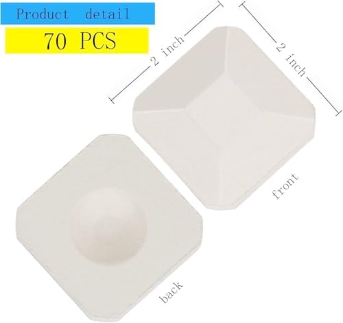 Leship Ceramic Briquettes Replacement for Lynx L27 L30 L36 L42 L54 and Other Gas Grills, Gas Grill Briquettes Replacement for Lava Rocks, 2 x 2 inches, 50-Piece - Image 2
