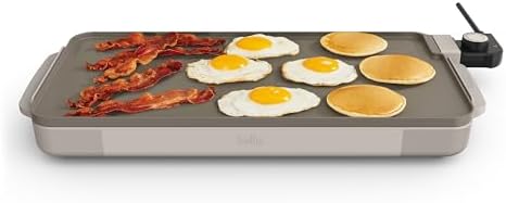 bella 10"x20" Non-Toxic, Nonstick, Ceramic Griddle, Oatmilk by bella