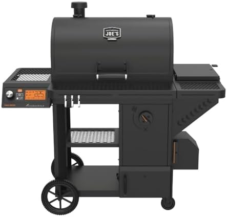 Oklahoma Joe's Tahoma 1200A DLX Auto-Feed Charcoal Smoker and Grill w/Wi-Fi with 1200 sq. in. Cooking Area in Black by OklahomaJoes%C2%AE