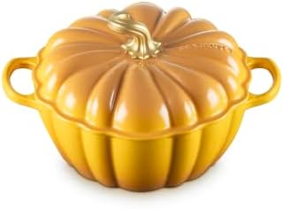Le Creuset Enameled Cast Iron Signature Pumpkin Cocotte, 4 qt., Nectar by Unknown