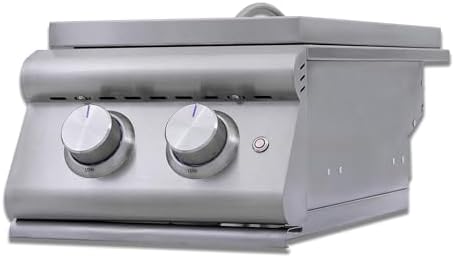 Blaze LTE+ Built-In Double Side Burner – 24,000 BTU Propane, Stainless Steel Outdoor Kitchen Slide-In with LED Illuminated Knobs, Removable Cover - Image 5