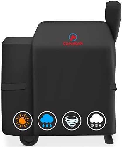 Comnova Grill Cover for Traeger Pro 22 & 575 Series - 600D Wood Pellet Smoker Cover for Traeger Waterproof & Heavy Duty, Premium Pellet BBQ Cover for Treager Pro 22 / Pro 575, Z Grills 550B and More by MCOMNOVAOUTDOORS