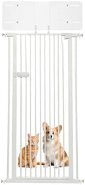 Lumizone Extra Tall Cat Gate 2025 New 55.12" High 29.92"-34.24" Wide + Height Extension Kit by Lumizone
