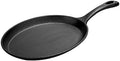 Cast Iron， Pre Seasoned Skillet/Sizzler Oval 13" x 10" W/Handle by HomeVSS