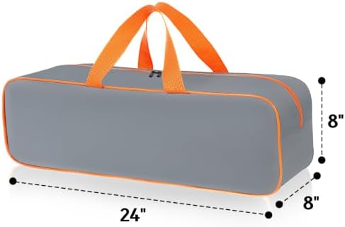 Grill Utensil Storage Bag for Outdoor Grilling, 24 x 8 x 8 in, Gray - Image 2