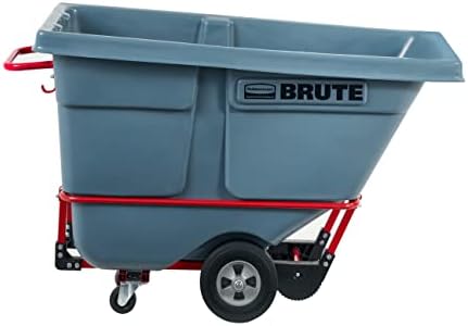 Rubbermaid Commercial Products Tilt Truck, 1/2 Cu Yd, 850lbs Cap, Gray - Image 3