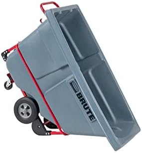 Rubbermaid Commercial Products Tilt Truck, 1/2 Cu Yd, 850lbs Cap, Gray - Image 2