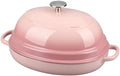 EDGING CASTING Enameled Oval Cast Iron Dutch Oven Pot with Lid, Bread Dutch Oven for Sourdough Bread Baking, Dutch Oven Bread, Bread Oven, 6QT, Pink by EDGINGCOOKWARE