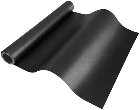 BBQ Grill Mat Roll, Cut to Size Grill Mats for Outdoor, Non-stick Accessories for Gas, Charcoal, Electric Grill, 15.75IN x 10 FT(Black) by Unknown