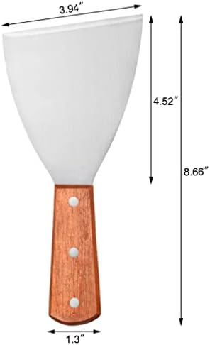 New Star Foodservice Stainless Steel Slant Edge Grill Scraper - Image 2