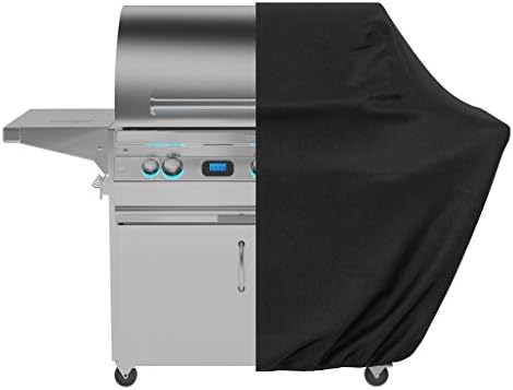 Amazon Basics Gas Grill Cover for Outdoor, Waterproof, Anti-UV, Water Resistant, All Weather Protection, Durable, 66 inch, Large, Black - Image 4