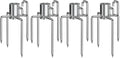 Onlyfire 6002 Rotisserie Meat Forks(1-Pair) for Grills-Fits 1/2-Inch hexagon & 3/8-Inch and 5/16-Inch square Spit Rods (Pack of 2) by onlyfire