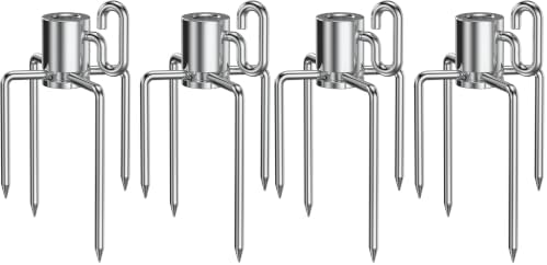 Onlyfire 6002 Rotisserie Meat Forks(1-Pair) for Grills-Fits 1/2-Inch hexagon & 3/8-Inch and 5/16-Inch square Spit Rods (Pack of 2) by onlyfire
