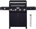 Monument Grills Denali Series, 4-Burner Liquid Propane Gas Smart bbq Grill Denali 425 with Stainless Steel Smoke Box(2 Items) by MonumentGrills