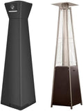 QH.HOME Pyramid Patio Heater Cover Waterproof 90"x 23"x23",Camel by QHHOME