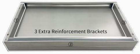 Stainless Steel Shelf 2 Pack 14"x36", Wall Mounted Metal Shelves - Image 4