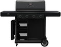 Charbroil Pro Series with Amplifire Infrared Technology 4-Burner Propane Gas Grill Cabinet with Side Burner, Black - 463281024 by Charbroil