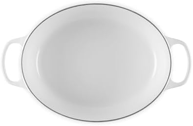 Le Creuset Enameled Cast Iron Oval Dutch Oven, 8 qt., White - Image 3