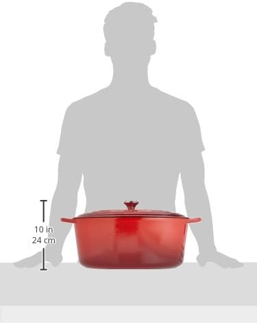 Le Creuset Enameled Cast Iron Oval Dutch Oven, 15.5 qt., Cerise - Image 6