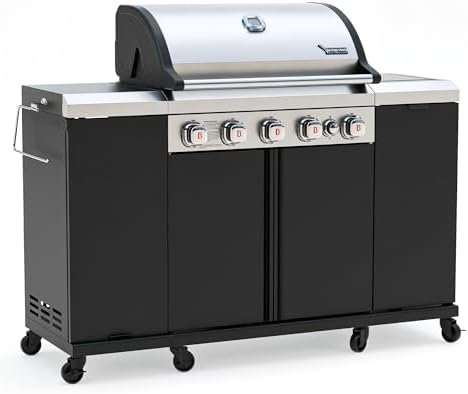 Brand-Man Propane Gas Grill Island Outdoor Kitchen & Storage Cabinets by BRANDMANGRILLSSINCE1987
