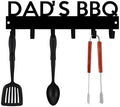 Generic Personalized BBQ Cooking Utensils Wall Hooks Rack for Dad Custom Grilling Tool Organizer Barbecue Tool Metal Storage Holders Grill Cutlery Hanger Father's Day Utensils Hanging Hooks (Style 3) by Custom