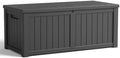 DRATO 150 Gallon Deck Boxes Outdoor Waterproof, Lockable Large Storage Box by DRATOprovidesawarmandcozy