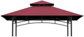 5' x 8' Grill Gazebo Replacement Top, Burgundy Canopy Top Cover Only by COVBOARD