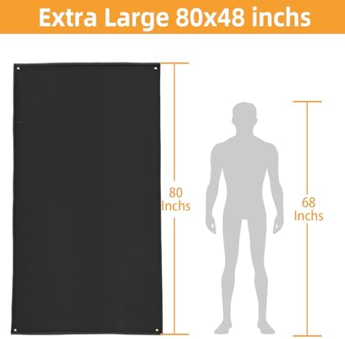 Large Under Grill Mats for Outdoor Grill Deck Protector, 80 x 48 x 0.02in - Image 6