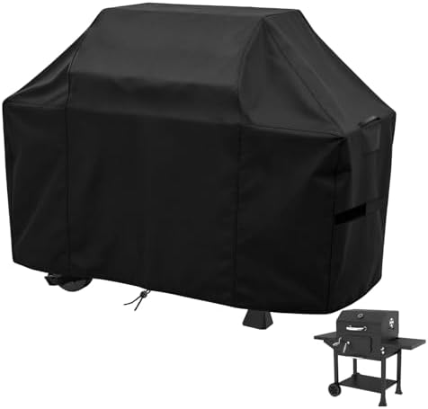 Grill Cover for Nexgrill 810-0171 Oakford Homestead 24 Inch Charcoal Grill, Heavy Duty Waterproof All-Weather Protection, Outdoor Fade Resistant BBQ Grill Cover (53" W x 24" D x 40" H) by Vercome