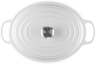 Le Creuset Enameled Cast Iron Oval Dutch Oven, 8 qt., White - Image 2