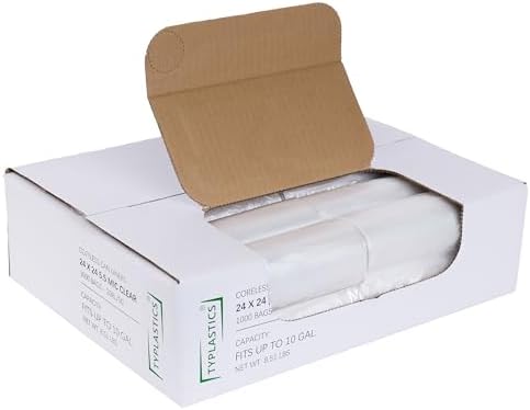 TYPLASTICS Trash Can Liners - Wholesale 1000 Count 7-10 Gallon Trash Bags by Typlastics
