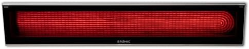 Bromic Platinum Smart Heat 2300W Electric Patio Heater - Radiant Infrared, 208V, Black Finish - BH0320019 by BromicHeating