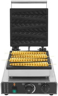4-Grid Commercial Waffle Maker, 1750W Electric Waffle Machine, Stainless Steel Waffle Iron Baker with Non-Stick Coating, 122-572℉ Temperature Adjustable by Milzeone