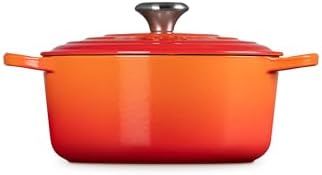 Le Creuset Enameled Cast Iron Round Dutch Oven, 4.5 qt., Flame - Image 4