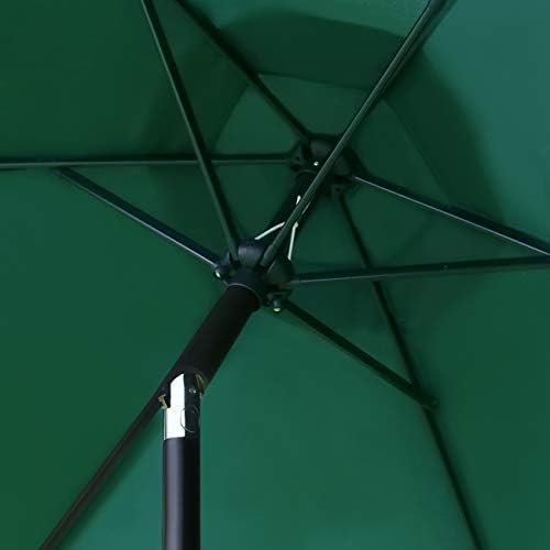 Sunnyglade 7.5' Patio Umbrella Outdoor Table Umbrella Tilt Crank Dark Green - Image 5