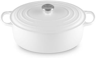 Le Creuset Enameled Cast Iron Oval Dutch Oven, 8 qt., White by Unknown