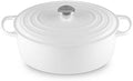 Le Creuset Enameled Cast Iron Oval Dutch Oven, 8 qt., White by Unknown