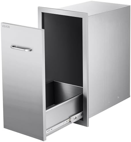 VEVOR Outdoor Kitchen Drawers 11.81" W x 23.62" H x 19.6" D Stainless Steel by VEVOR