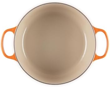 Le Creuset Enameled Cast Iron Round Dutch Oven, 7.25 qt., Flame - Image 3