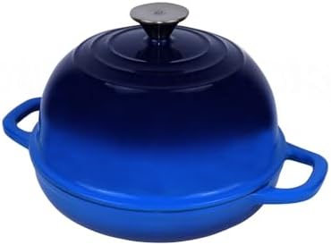 Dutch Oven for Bread Baking Bread Oven for Sourdough Bread Baking, Enameled Cast Iron Dutch Oven Pot with Lid 5 qt Cast Iron Bread Pan, Blue - Image 5