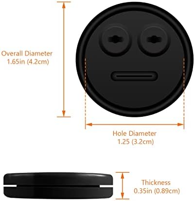 4 Pack Meat Probe Black Grommets for Weber 85037 Smokey Mountain Cookers - Image 3