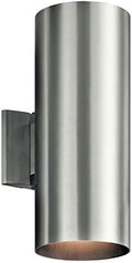 Kichler 9246BA Two Light Indoor/Outdoor Wall Mount, Brushed Aluminum, 15" by KichlerLighting