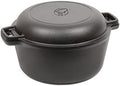 Commercial Chef 2-in-1 5-Qt. Dutch Oven, 10.25-Inch Skillet Lid, CHFL508 by CommercialChef
