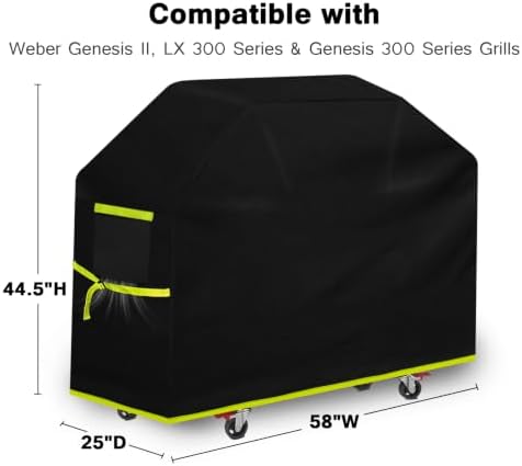 [Upgraded Reinforced Thickened Fabric]58 inch Grill Cover for Outdoor Grill - Image 2