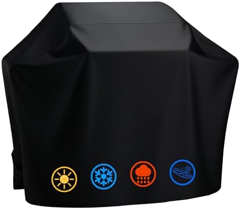 58 Inch Grill Cover for Outdoor Grill, Waterproof BBQ Cover by YQSZWJ