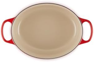 Le Creuset Enameled Cast Iron Oval Dutch Oven, 2.75 qt., Cerise - Image 3