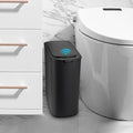 Cesun Automatic Small Bathroom Trash Can with Lid, 2.6 Gallon, Black by Cesun