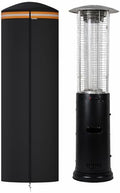EVRBUL Full-Length Outdoor Patio Heater Cover Fits Spiral Flame LPG Patio Heaters Heavy Duty 420D Waterproof Round Propane Heater Cover with Reflective Strip Durable Zipper Drawstring 23"D×70"H by EVRBUL