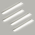 4 Packs 2FT LED Batten Light with 50cm Cable, Ultra-Thin Ceiling Surface Mounted Light, 20W, Day Light 4000K, IP20, LED Ceiling Light Fixture for Garage, Shop, Hallway, Office, Market, Ver.2 by colmeguna