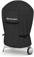 Porch Shield 22 inch Outdoor Charcoal Kettle Cover 27" Dia x 35" H, Black by PorchShield
